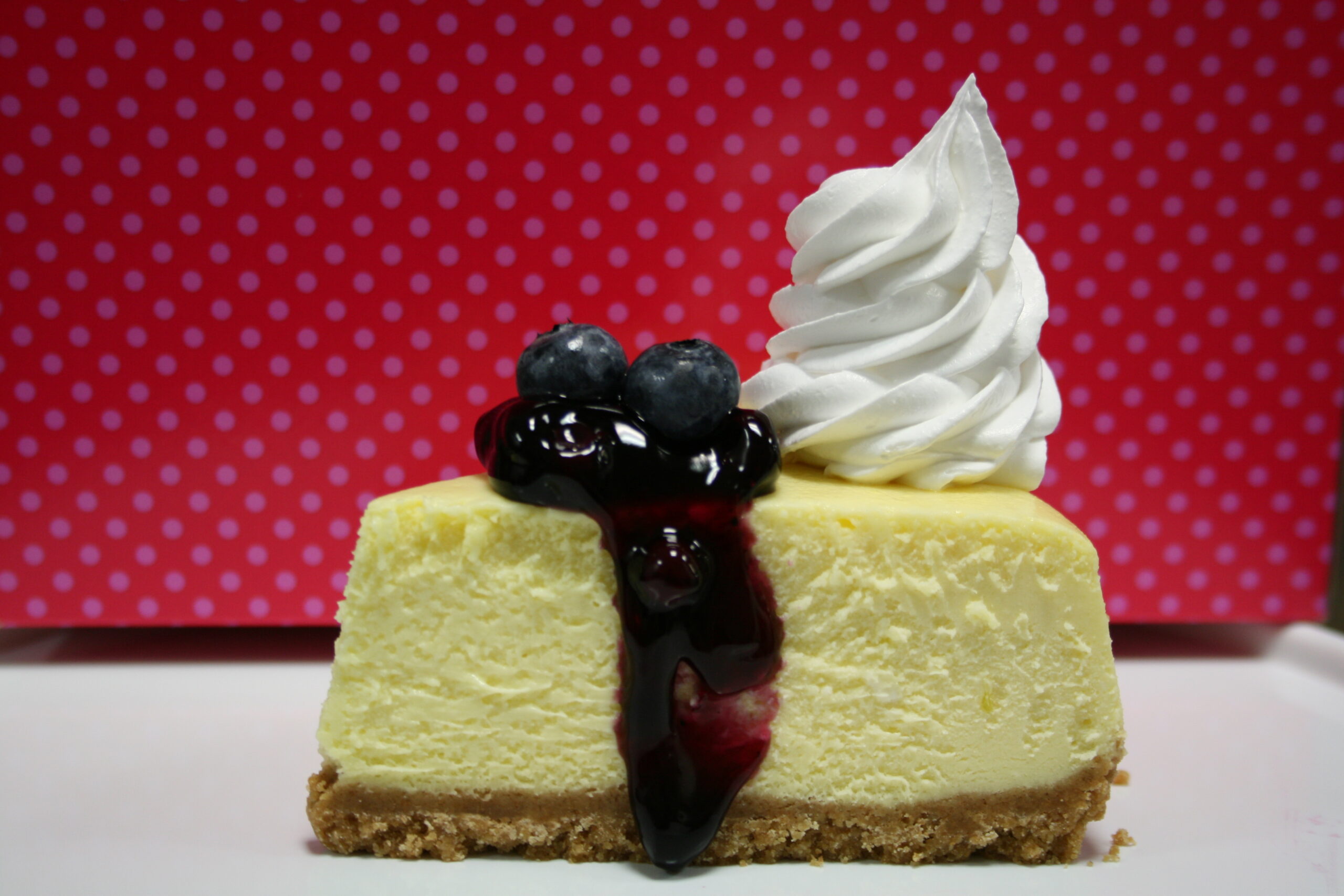 Blueberry New York Style cheesecake